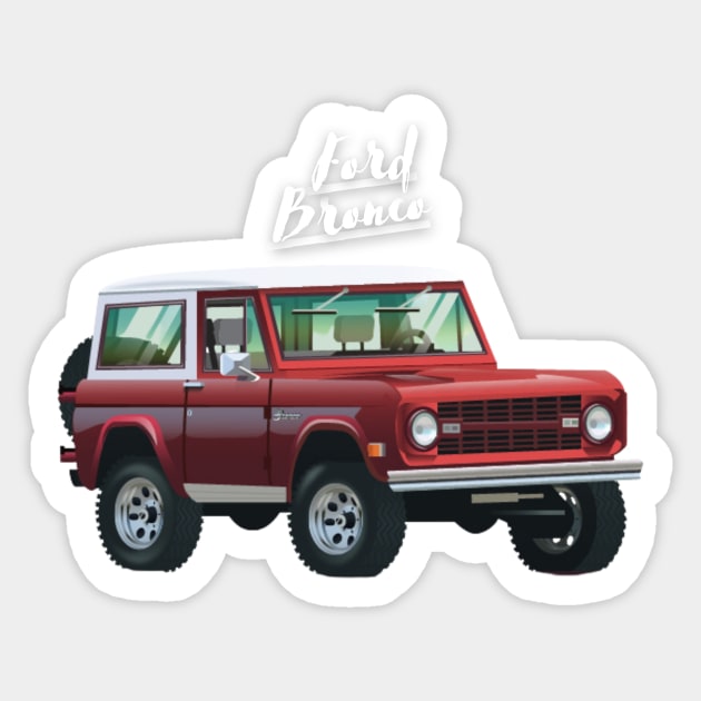 Bronco off-road Sticker by MOTOSHIFT